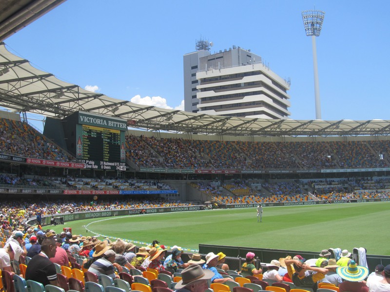 Cricket Stadium "The Gabba" in Brisbane. Australia vs. India
