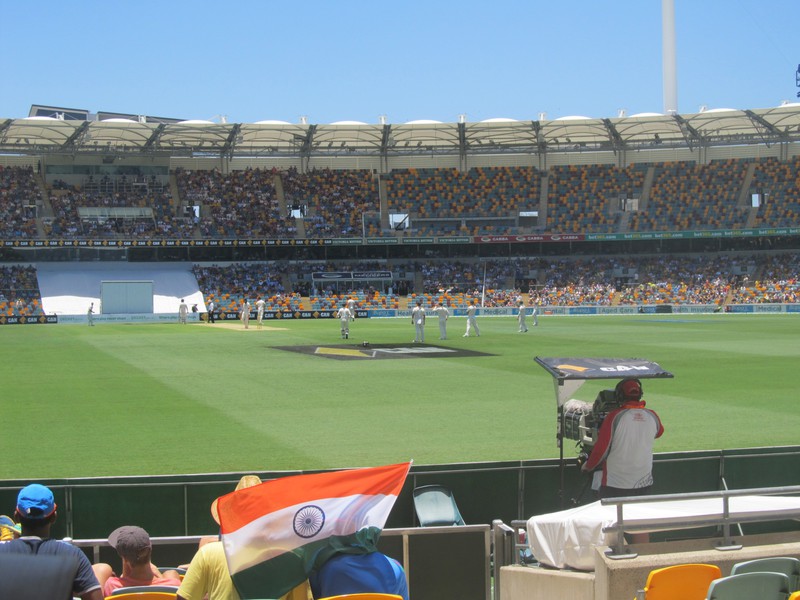 Cricket Stadium "The Gabba" in Brisbane. Australia vs. India
