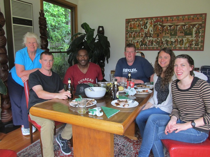 Lunch with Jackson and his family in Melbourne.