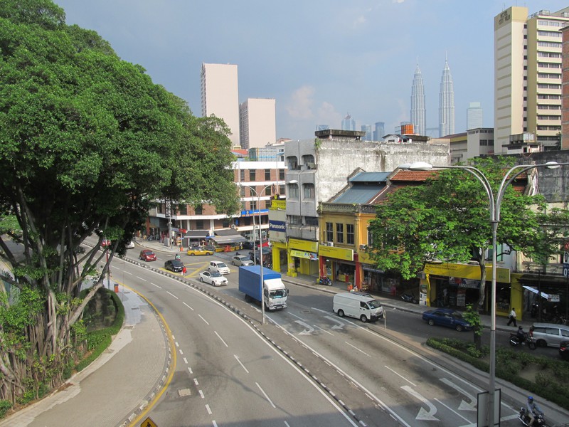 The area where I stayed in Kuala Lumpur, near Chow Kit station