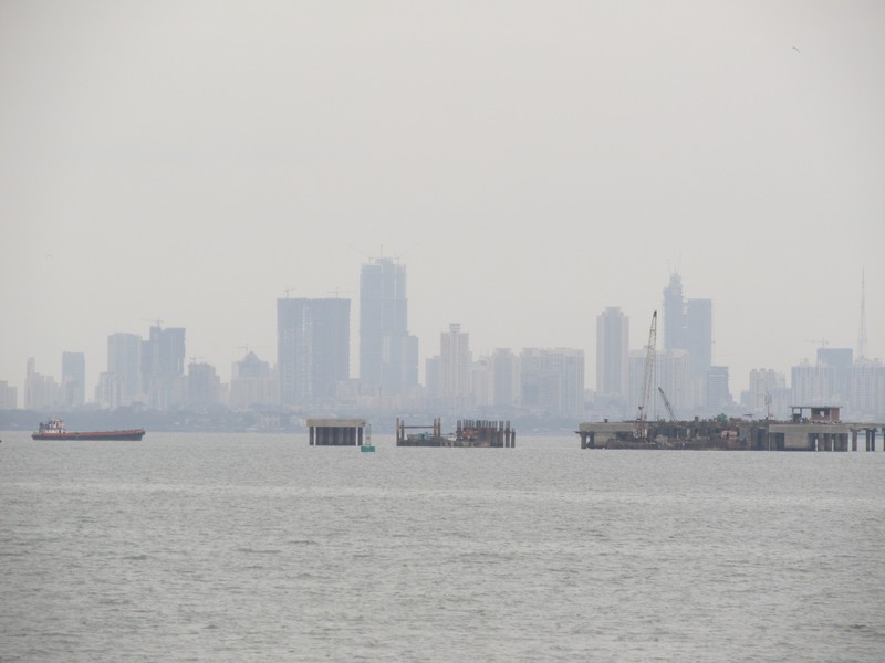 View of Mumbai from Elephanta Island