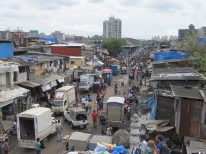 Dharavi, slum in Mumbai