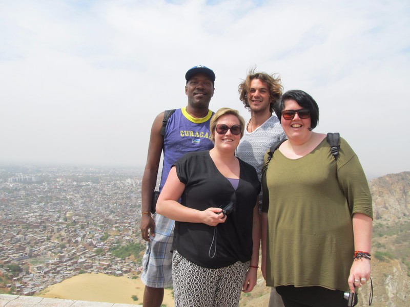 With Laura, Will and Selma at Nahargarh Fort
