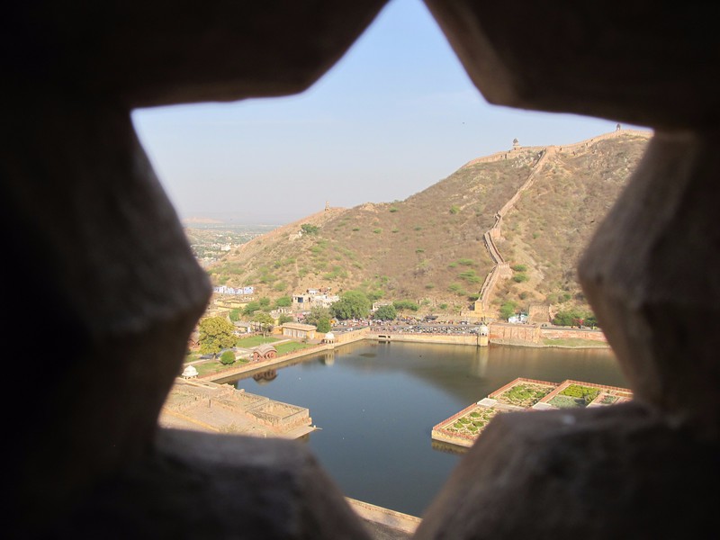 View of Maota Lake, seen from Amber Fort.