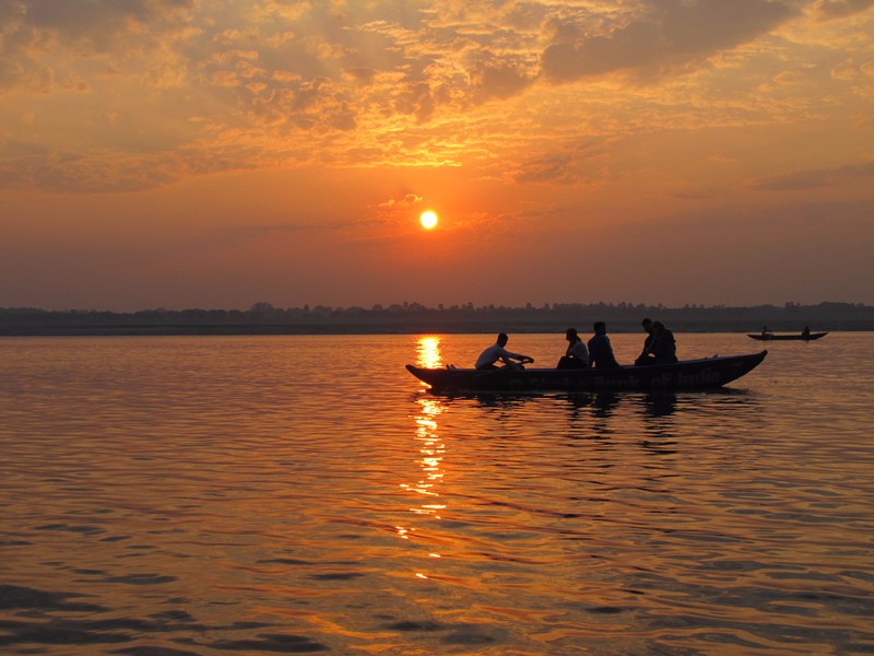 Sunrise above the Ganges River, Varanasi