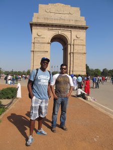 Chandan and I at India Gate, New Delhi