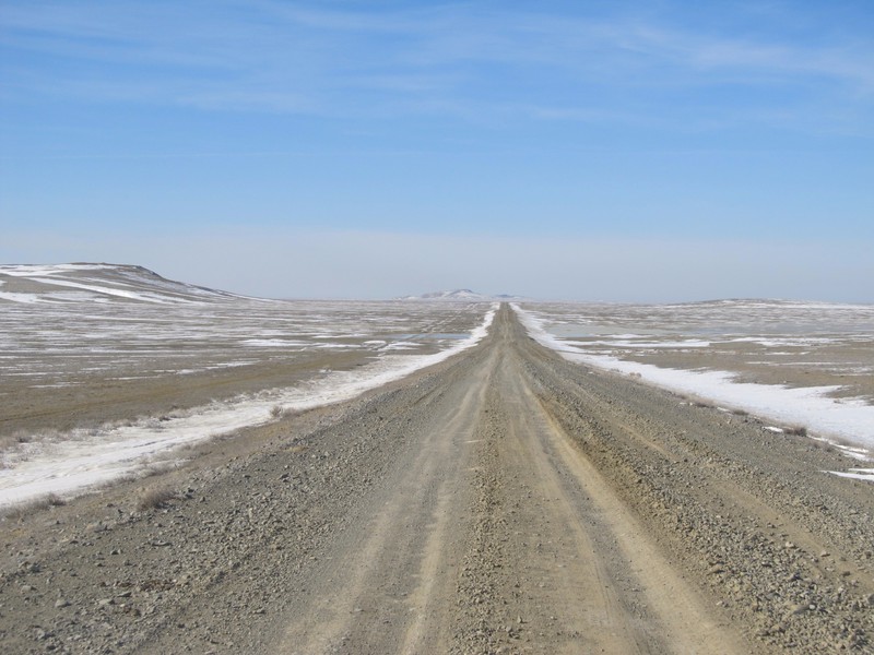 Driving through the Aral Sea area; a vast emptiness