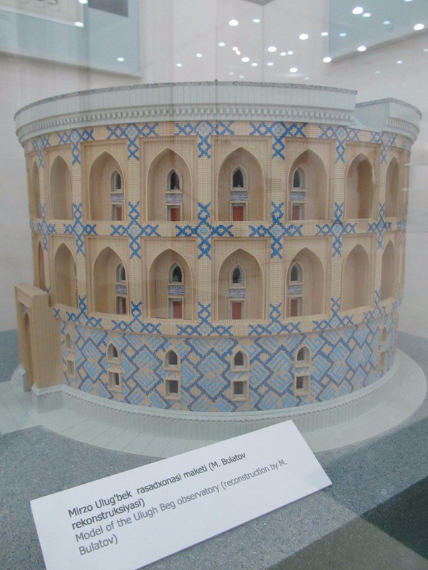 Model of how Ulugbek's Observatory used to be, displayed at the museum