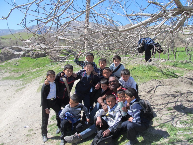 With some school boys in Sentyab