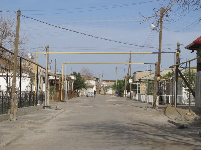 View of a residential area in Bukhara