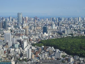 View of Tokyo, seen from Metropolitan Government Building