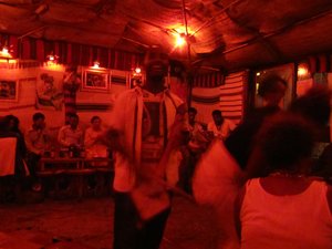 flash was prohibited: Ethiopian guy playing a "masinko" at Fendika Azmari Bet
