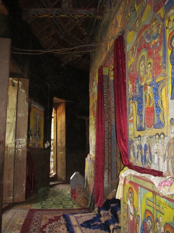 Inside Betre Mariam monastery