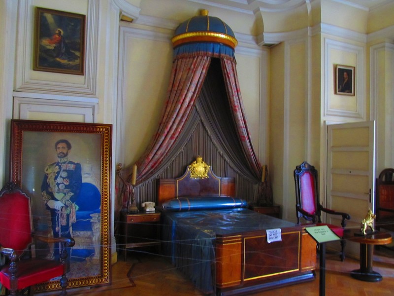 Bedroom of Haile Selassie at the Ethnological Museum, Addis Ababa