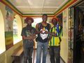 With two rasta's from Jamaica at the Nyahbinghi Tabernacle in Shashamane