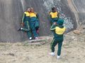 Schoolchildren visiting Great Zimbabwe Ruins