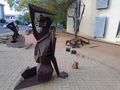 Outside the Art Gallery in Gaborone (it was temporarily closed)
