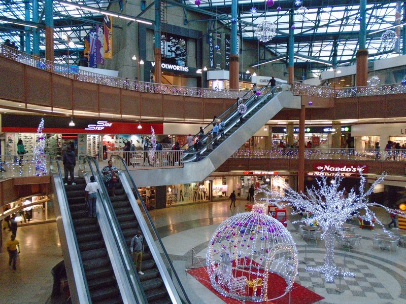 A mall in  Johannesburg