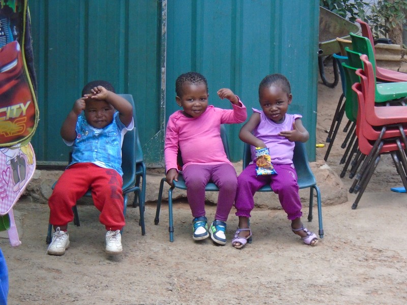 Children at a day-care in Soweto
