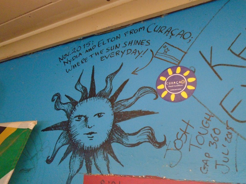 We left our mark behind at a hostel (Hazyview)