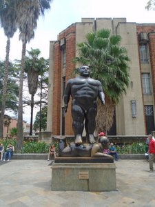 Plaza Botero: one of the sculptures made by Fernando Botero