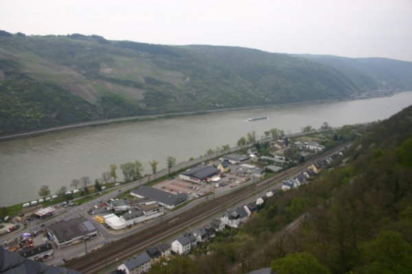 View of the Rhine River from our window