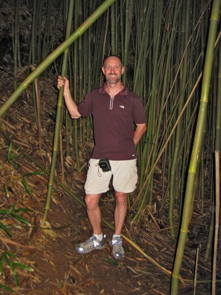Kevin wanted to take the bamboo home with us