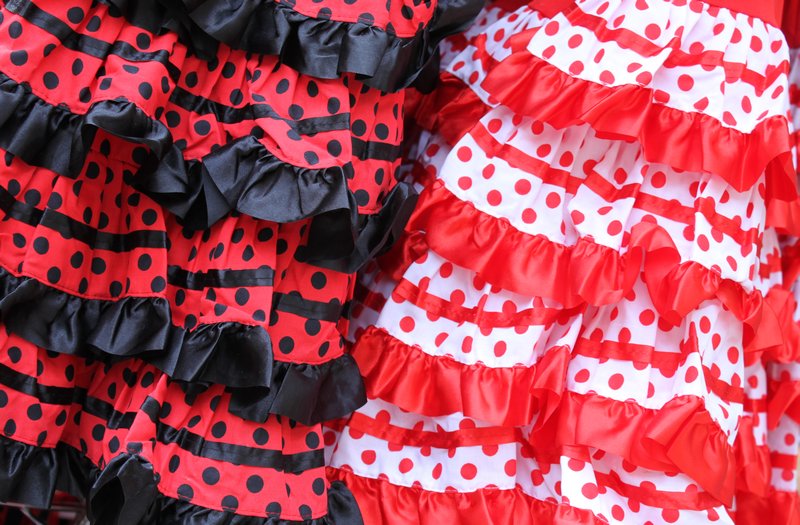 Little girls' flamenco dresses