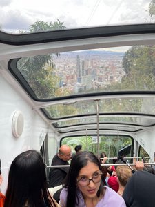 Funicular with Bogota in the background