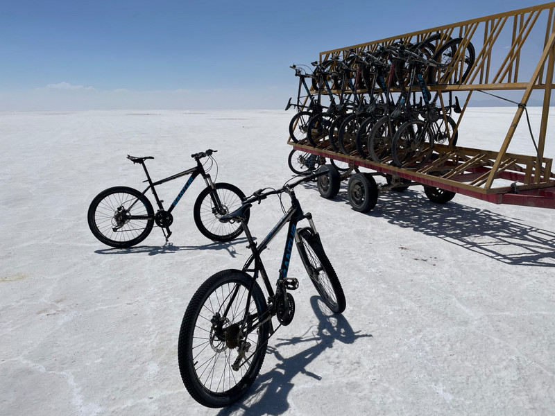 Getting ready for a ride on the Salar