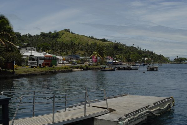 Looking Down the Harbour from the Copra Shed