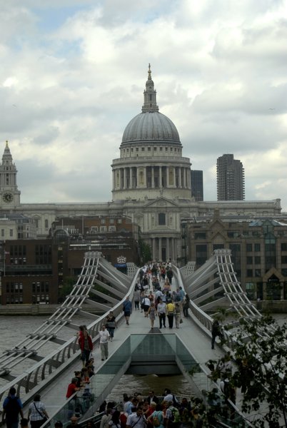 St Paul's and the Millenium Bridge from the Tate
