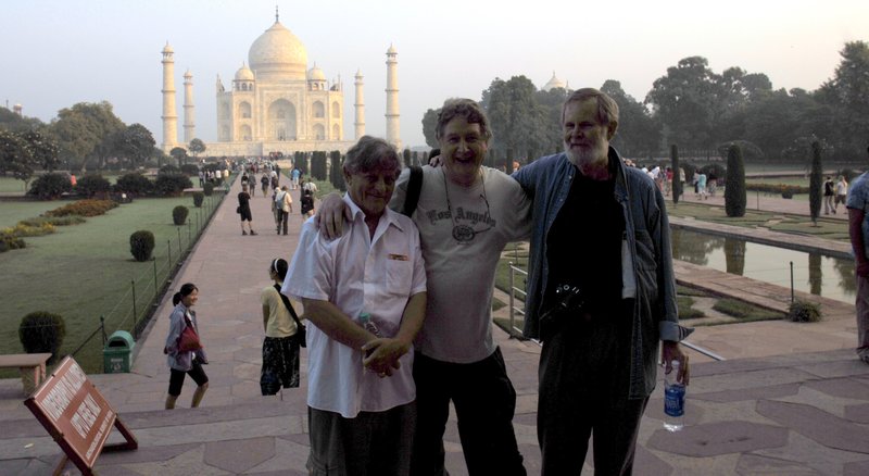 The three of US at the taj Mahal