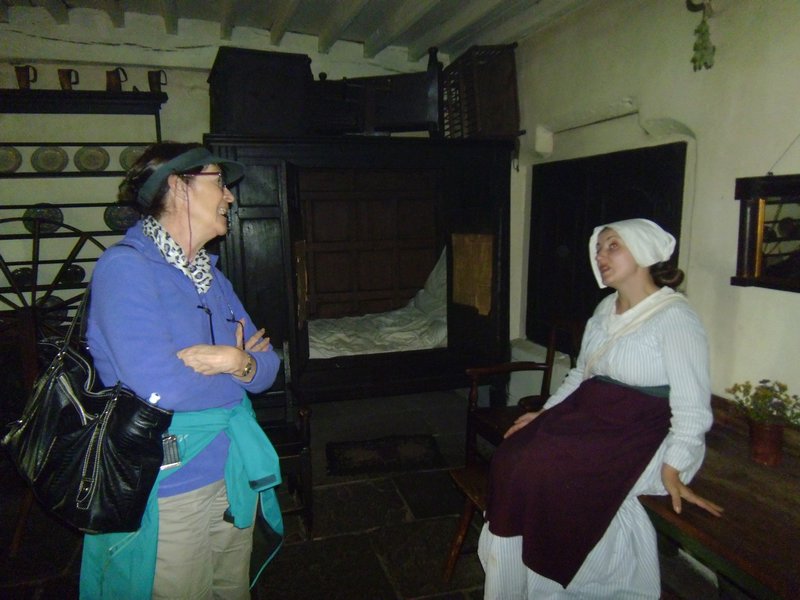 Talking to one of the Beamish Staff