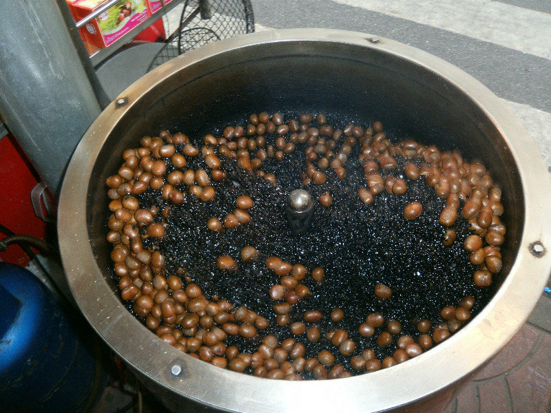Chestnuts roasted in Chinatown