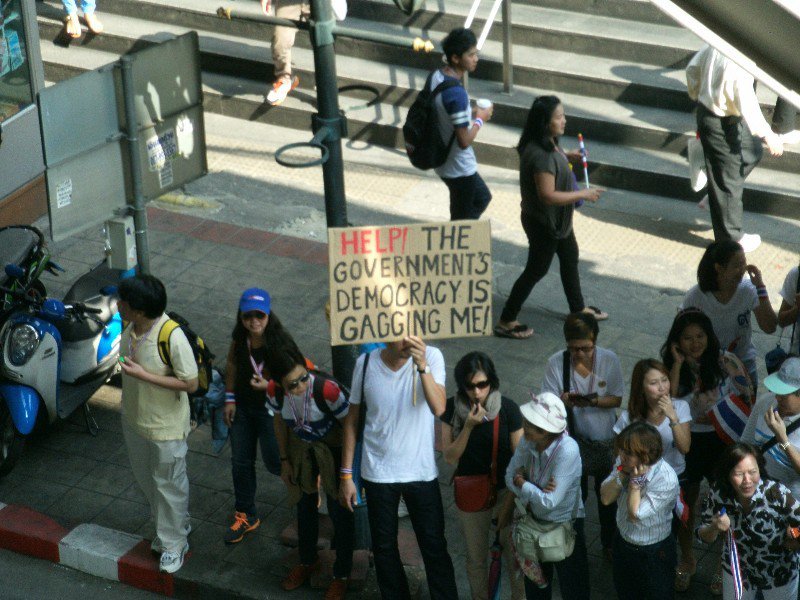 Demonstrators Bangkok