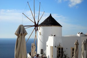 Windmill in Oia, Santorini