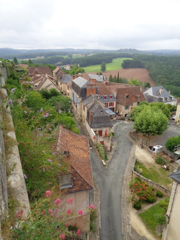 Looking down on a Dordogne Village