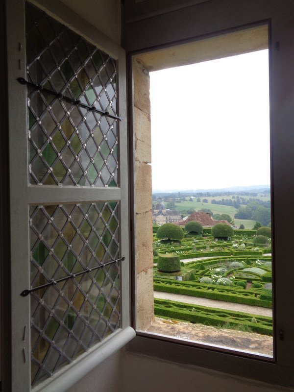 Garden view from a Chateau Window