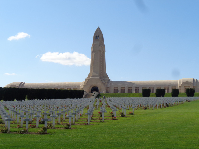 Monument to fallen outside of Verdun