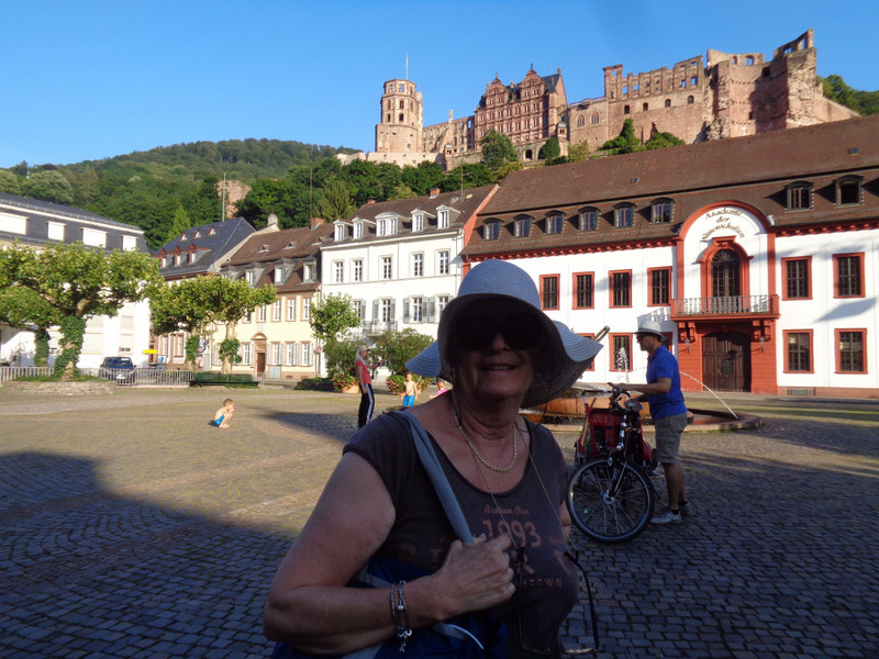 In the square below Heidelberg Castle