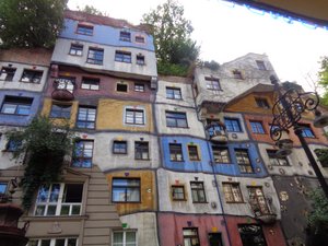 Hundertwasser Apartment Building in Vienna