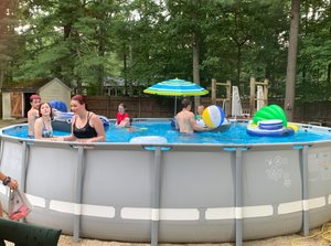 Family Pool Party Time