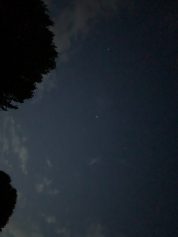 International Space Station flying overhead