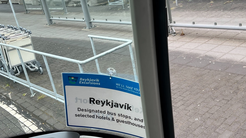 Bus ride from Keflavik to Reykjavik
