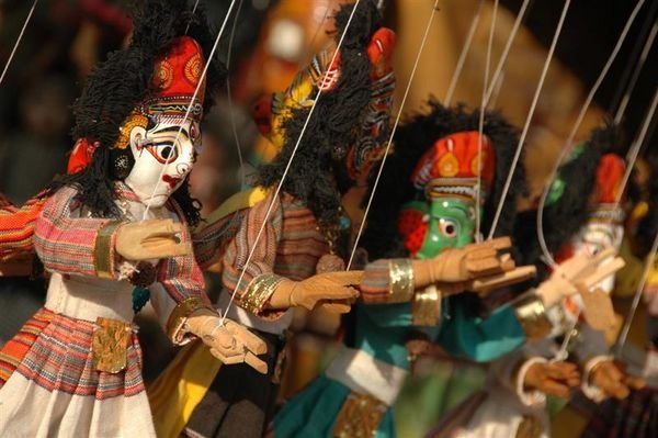 Puppets for sale in Kathmandu Durbar Square 