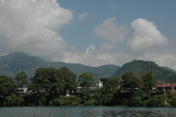 Pokhara Lakeside from the Lake