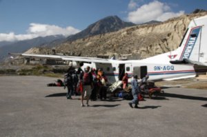 Plane home to Pokhara - Goodbye