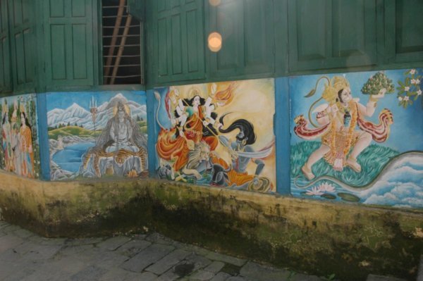 Wall paintings at Pashupatinath