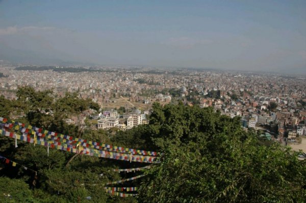 Wow look at Kathmandu from up here